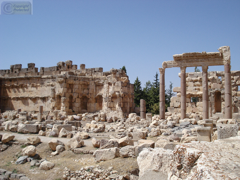 The Great Court in the Temple of Jupiter in Baalbek